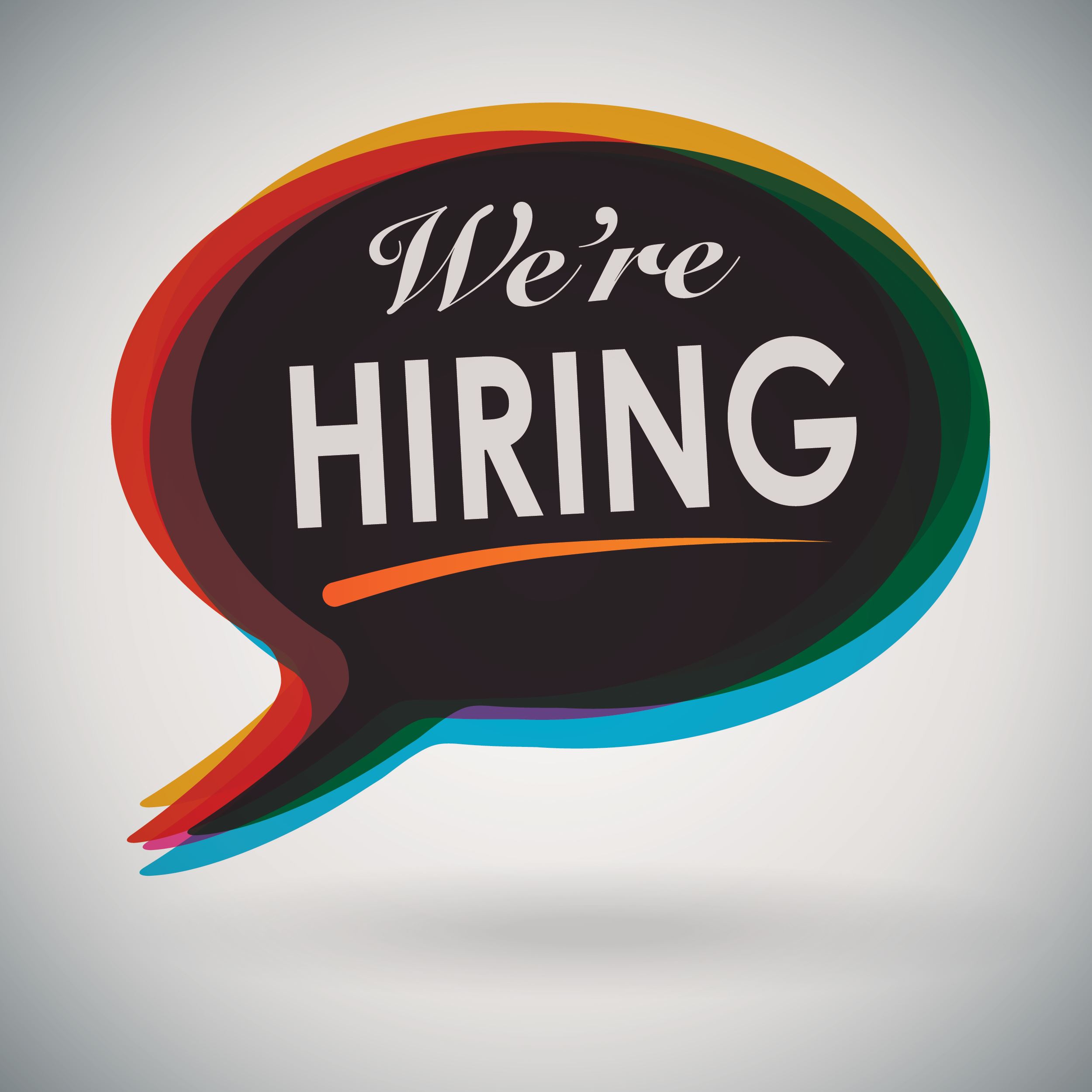 we're hiring speech bubble 2