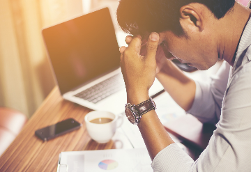 Person with Head Down